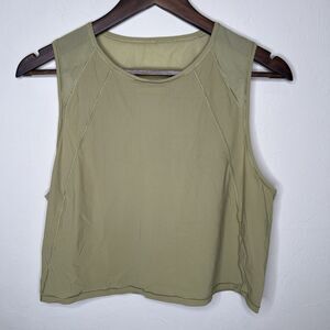 Lululemon Sculpt Tank Cropped Hazel Green Size 10
